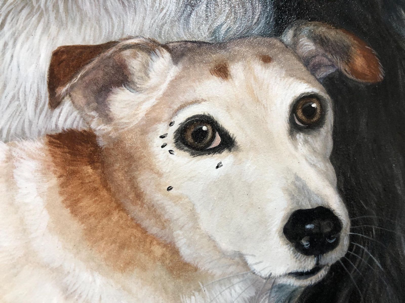 Little Kate & Big Jessie Buddies Acrylic On Board Jane Hart Payne photo Art