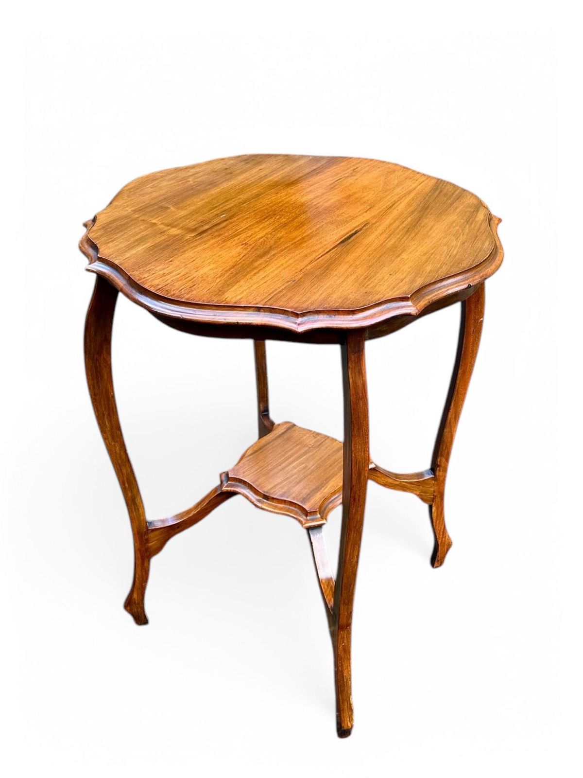 Antique Edwardian Mahogany Two Tier Occasional Table C1910 / Servants Wooden Table photo furniture