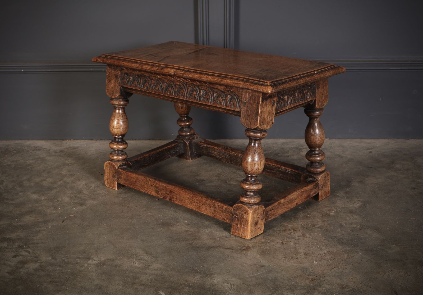 19th Century Oak Joint Stool photo for sale