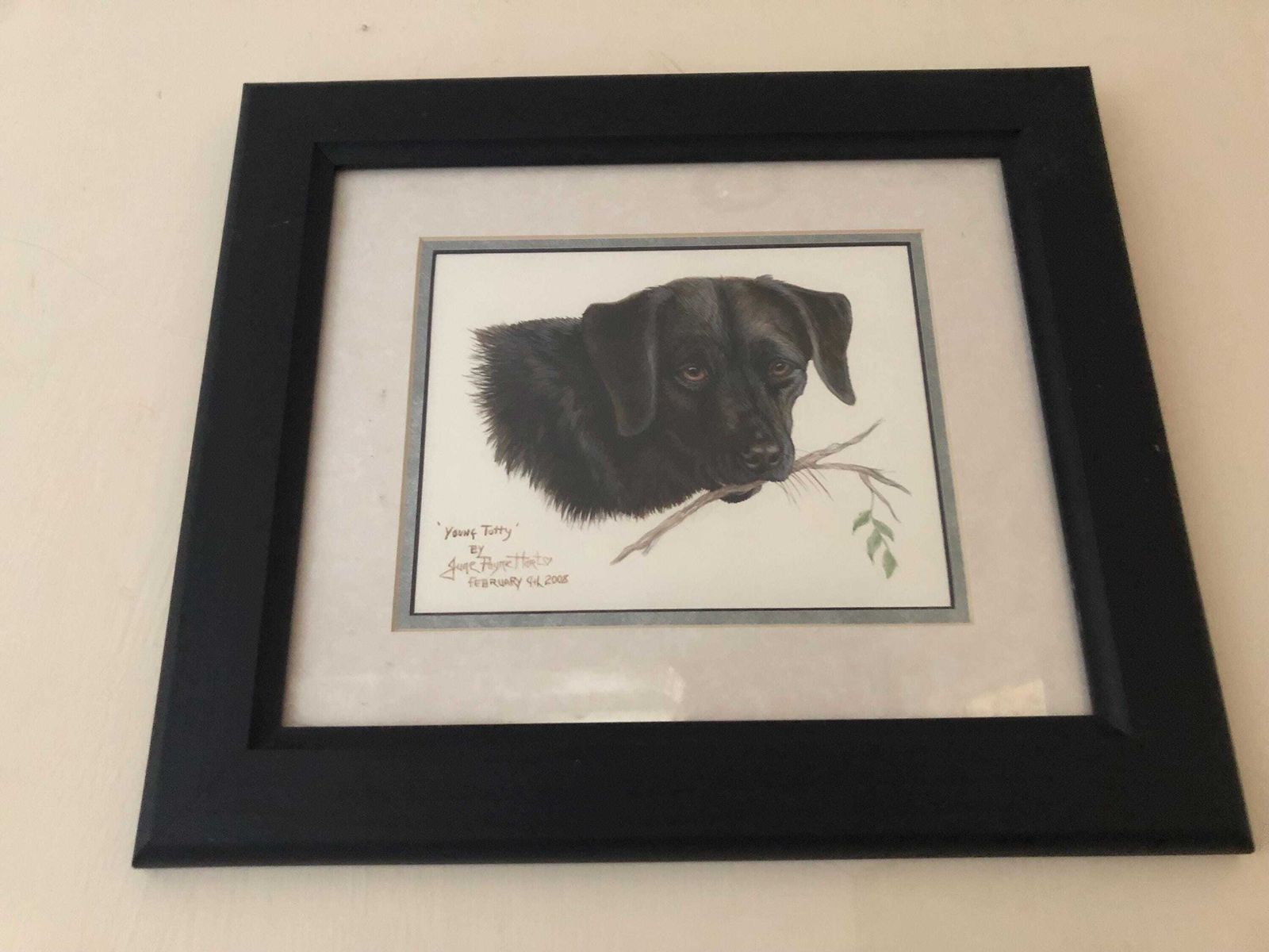 Young Tottie Original Water Colour Jane Hart Payne