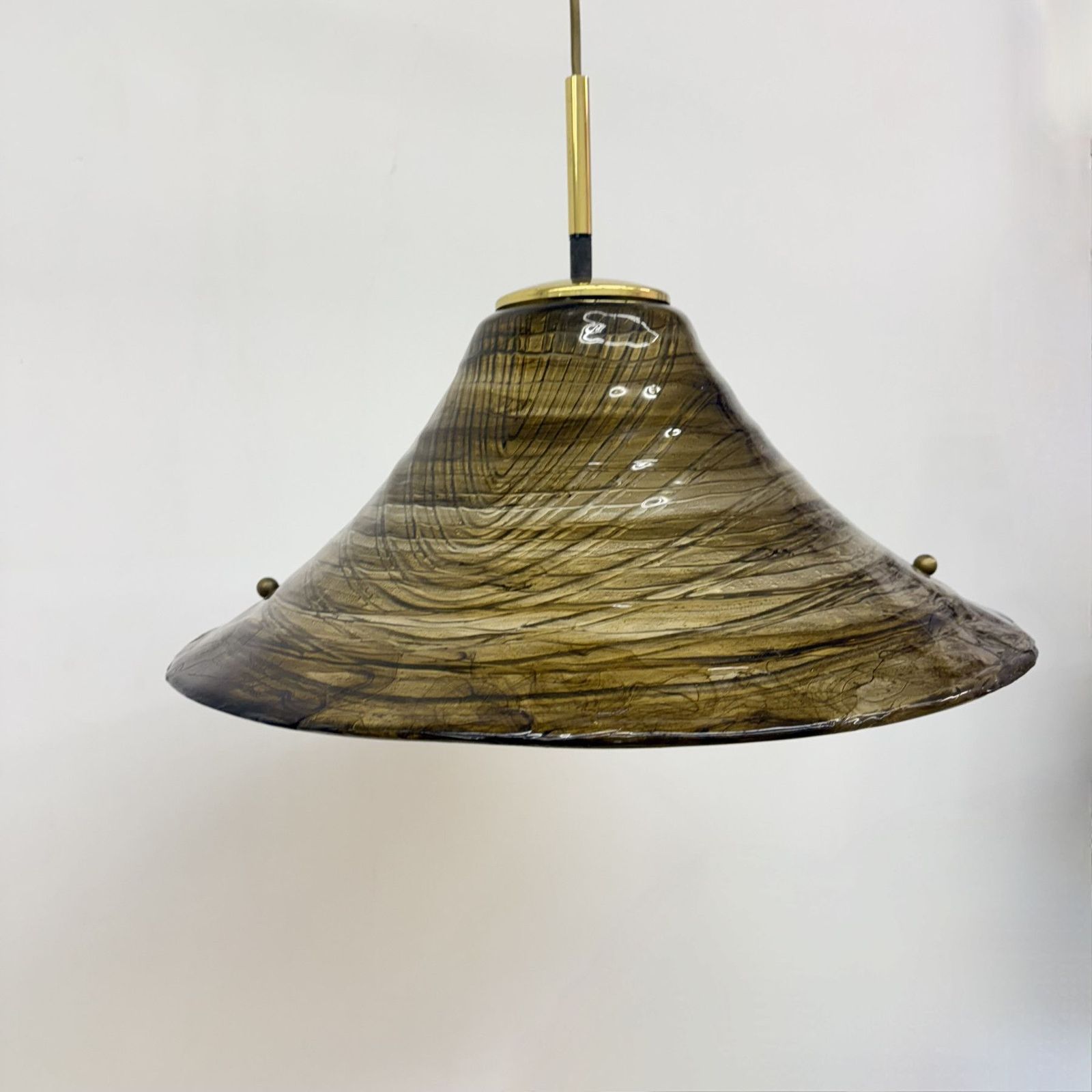 Verlichting Mid Century Design Lucite Hanglamp, Jaren 1970 photo