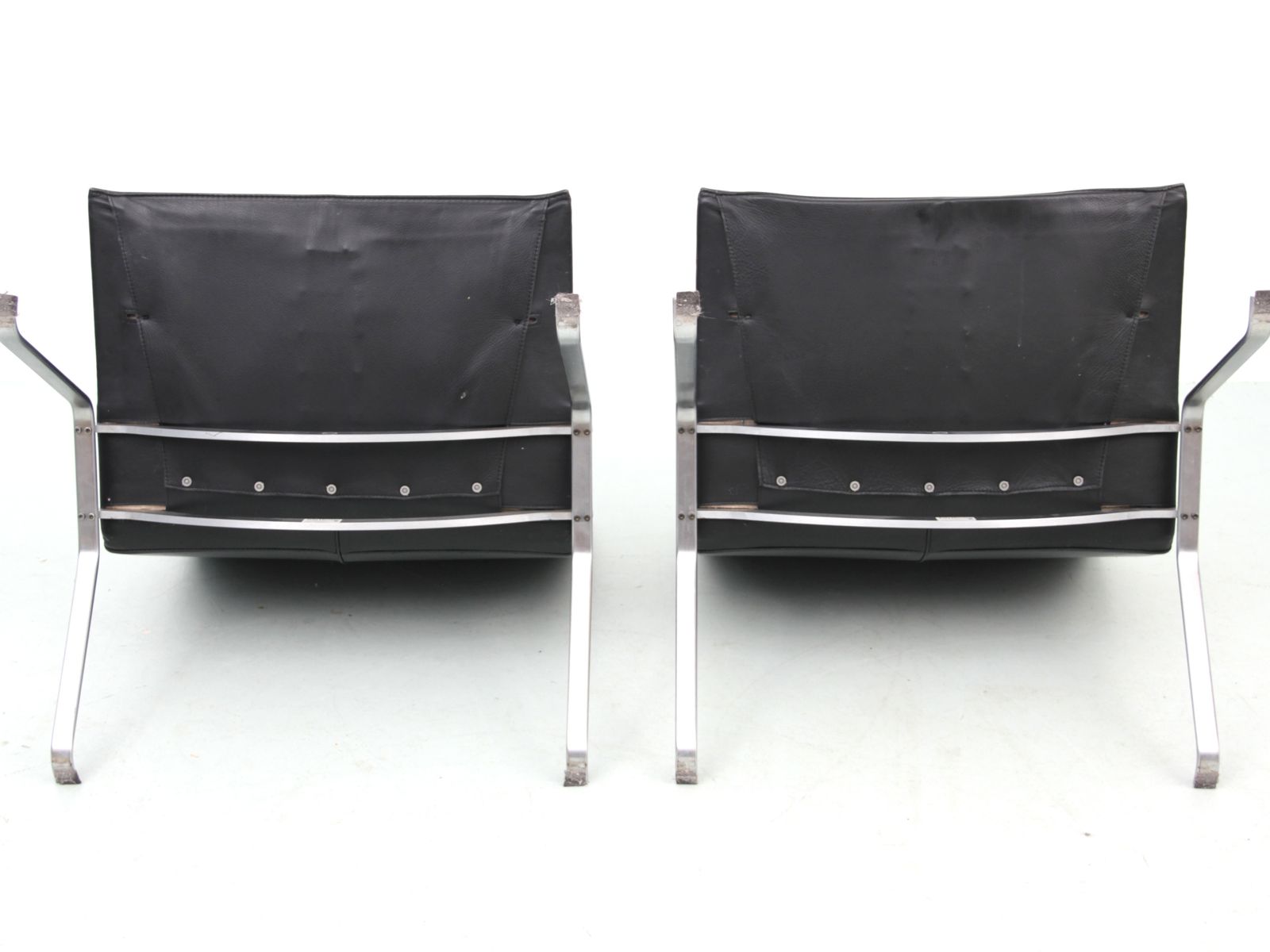 photo buy Mid Century Modern Scandinavian Pair Of Pk 22 By Poul Kjaerholm For Kold Christensen