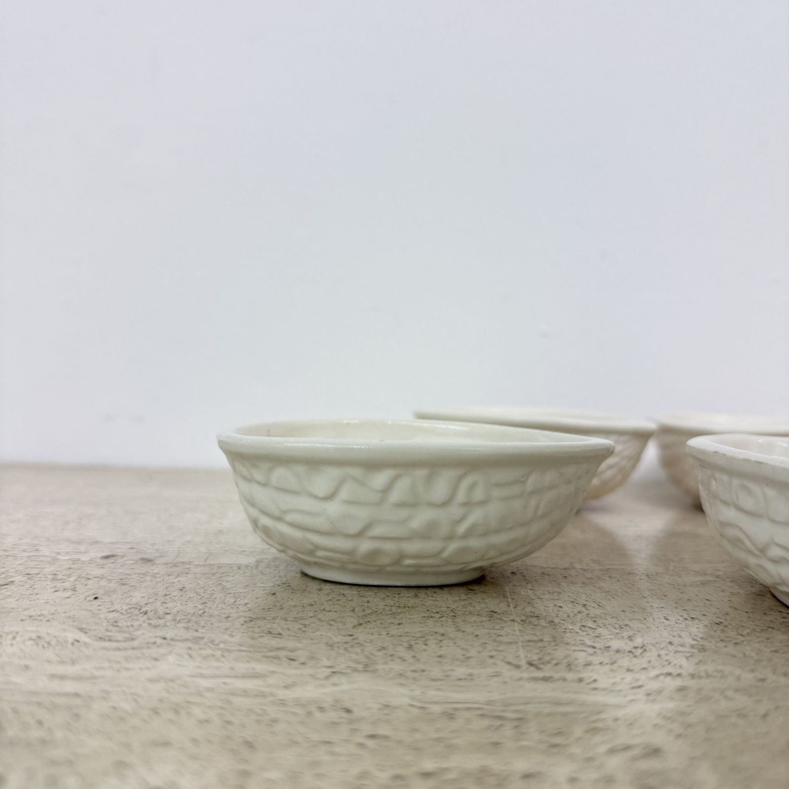 155.0 Vega International Ceramic Italy Walnut Shaped Bowls , 1970s photo
