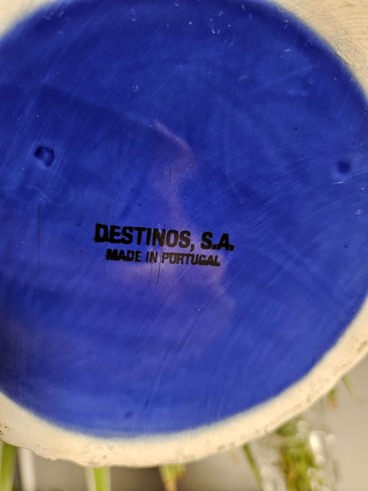 Cobalt Blue Rope Style Plant Pot By Destinos Sa Made In Portugal photo buy