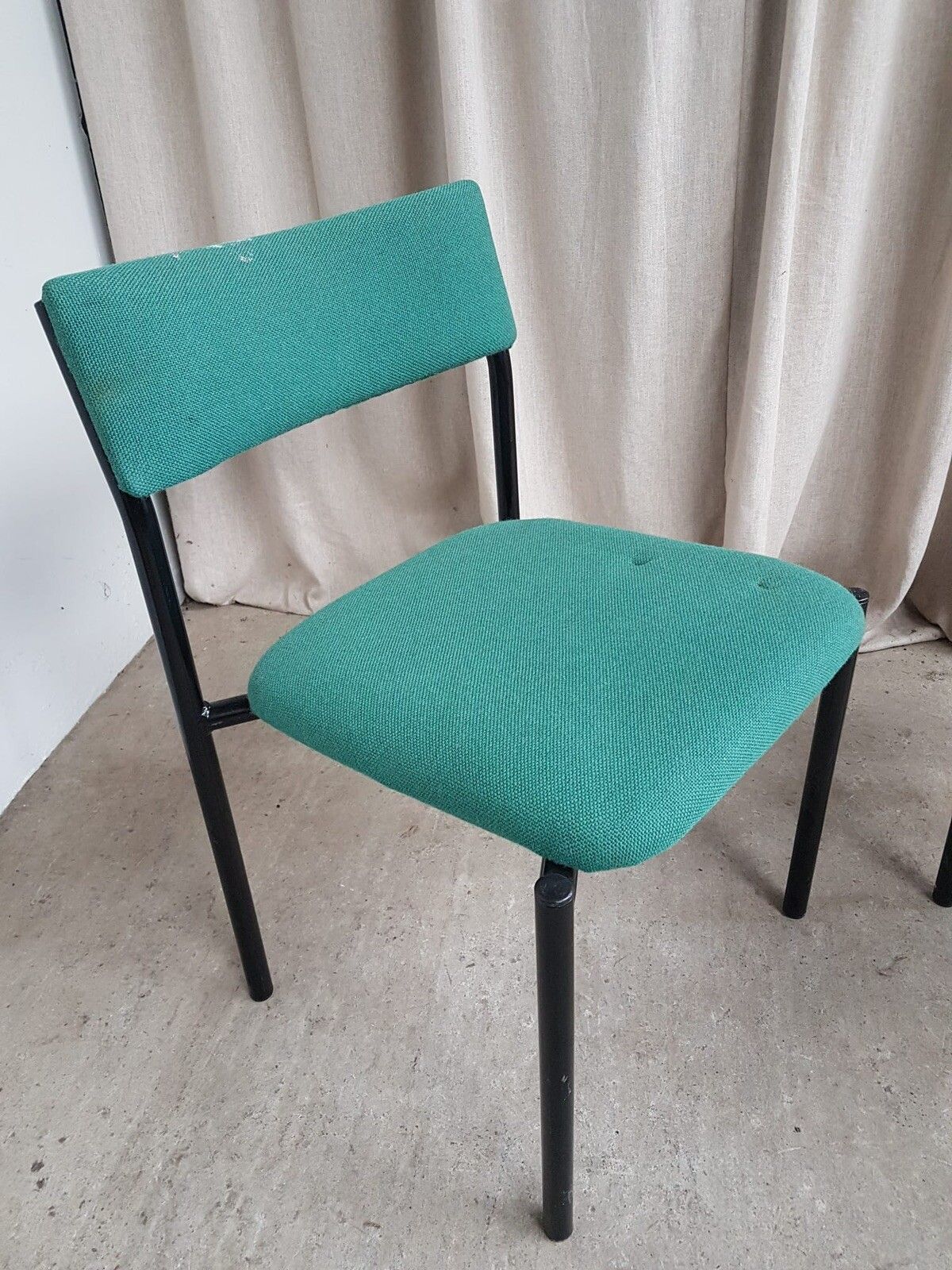 Vtg Late Mid Century Pair Of 2 Modernist Post Modern Style Dining Chairs R718 photo 166.75