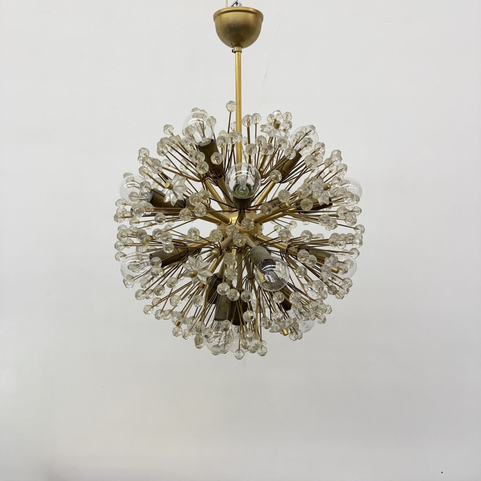 Starburst Brass Chandelier By Emil Stejnar , Austria 1960s photo furniture