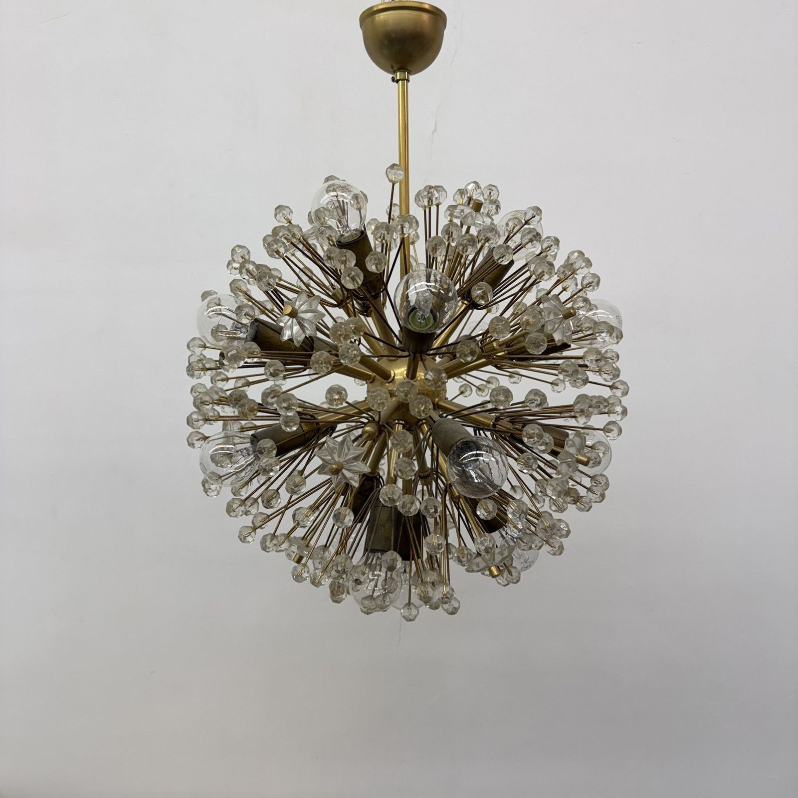 Starburst Brass Chandelier By Emil Stejnar , Austria 1960s photo for sale