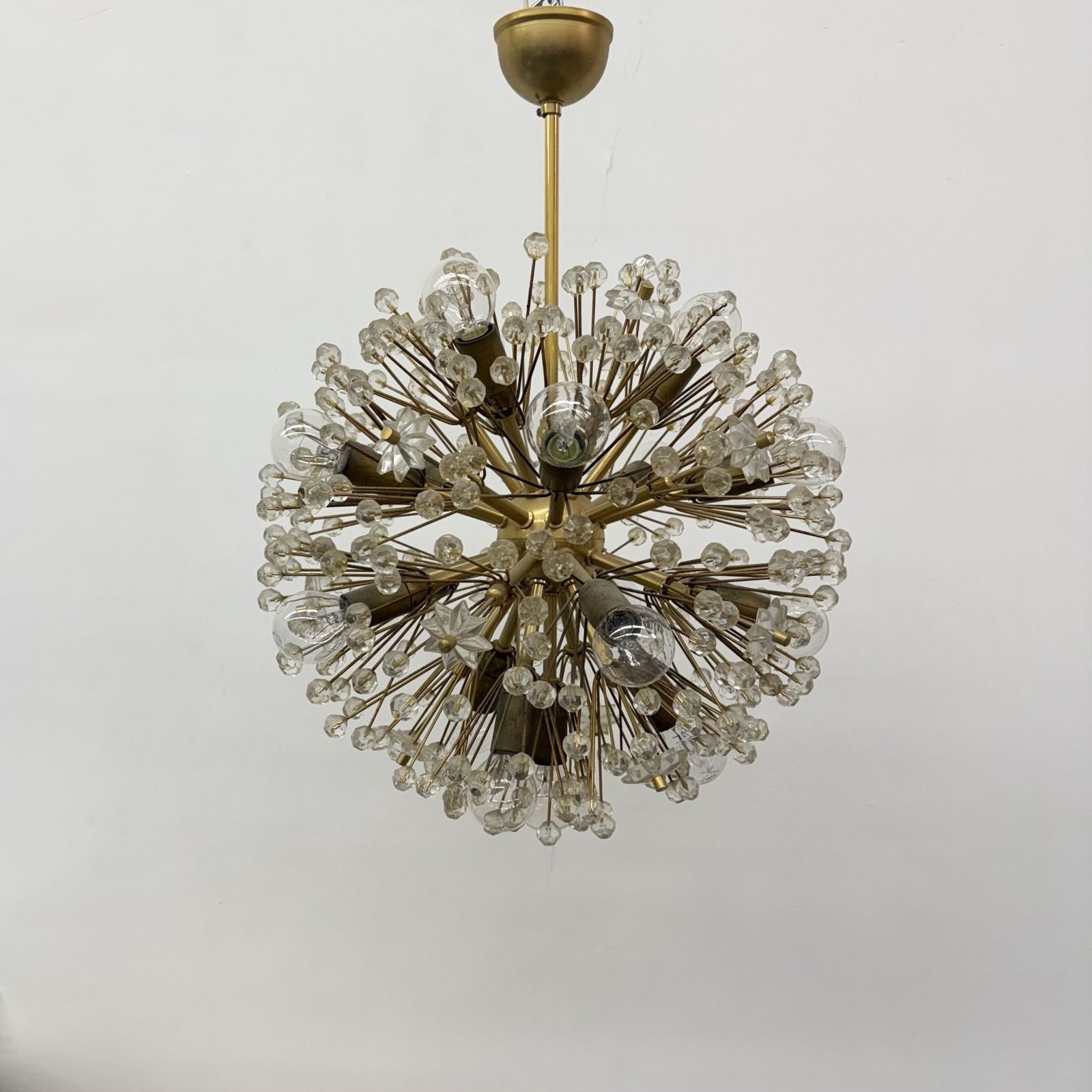 photo vinterior Starburst Brass Chandelier By Emil Stejnar , Austria 1960s