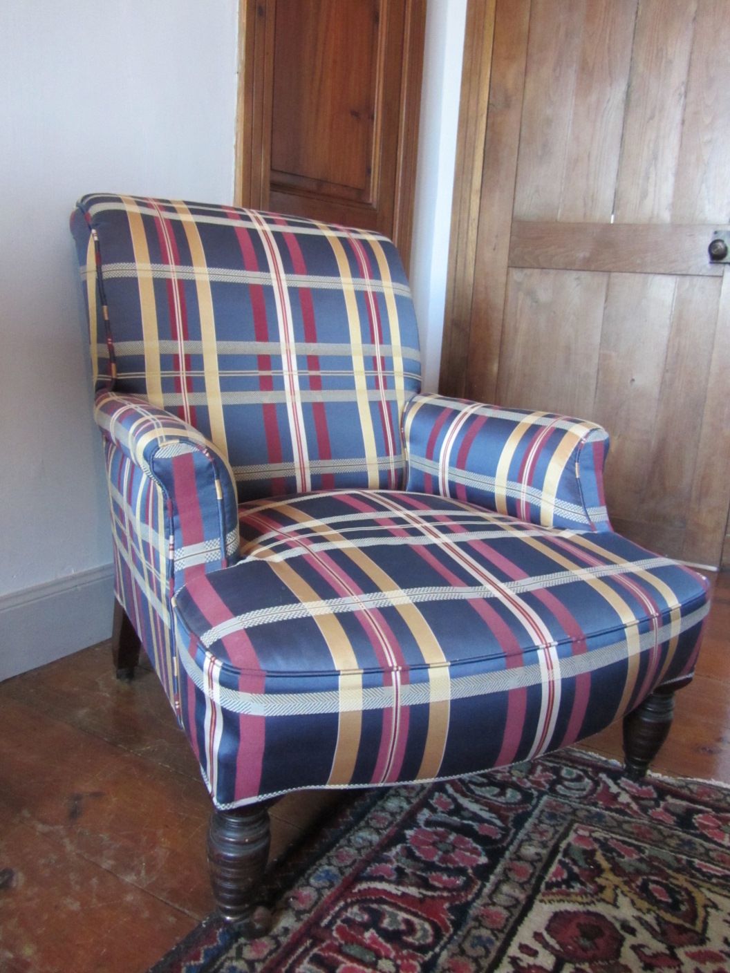 An Antique Victorian Library Armchair By Jas Shoolbred & Sons photo furniture