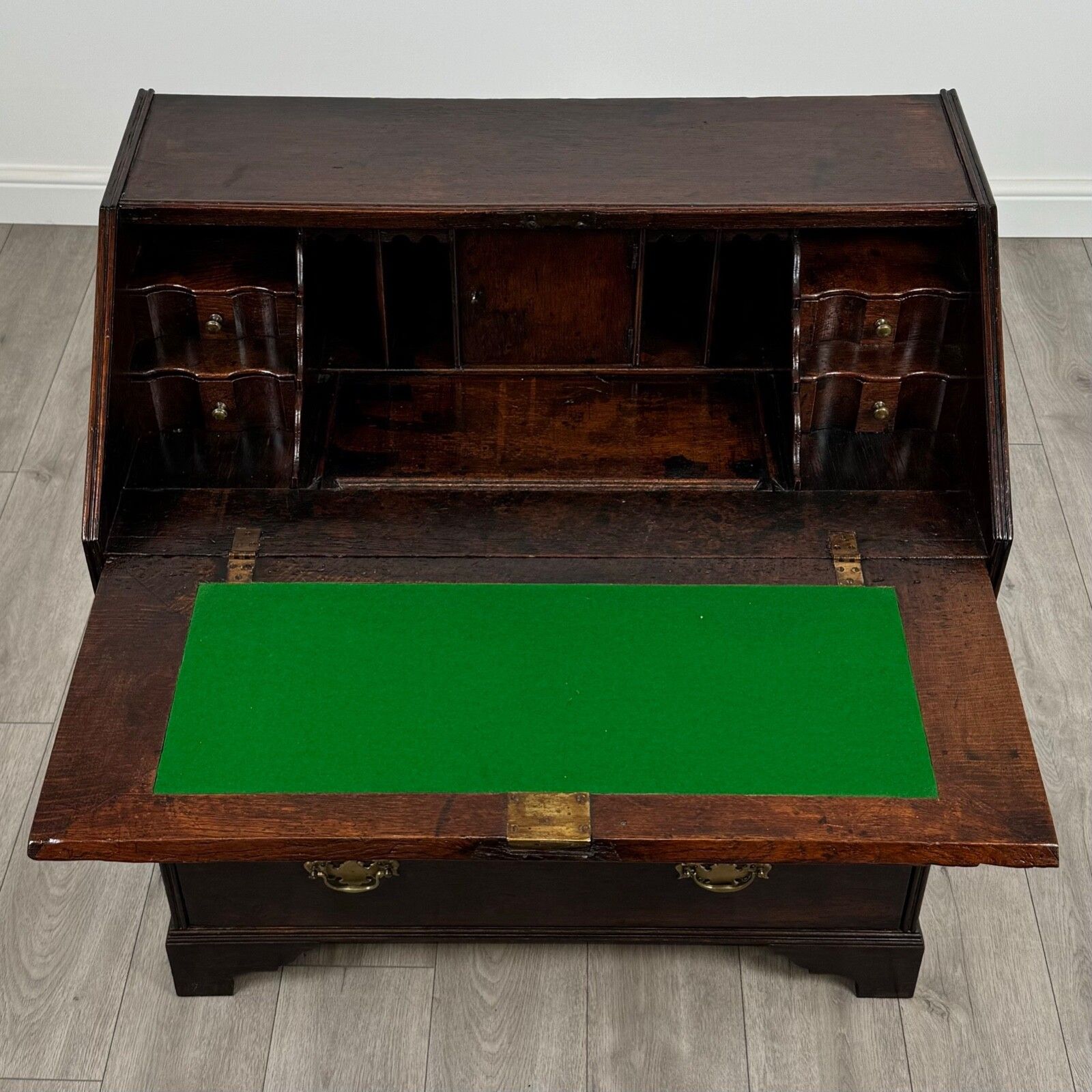 Furniture Antique 17th Century Bureau Of Finest Quality In Oak photo