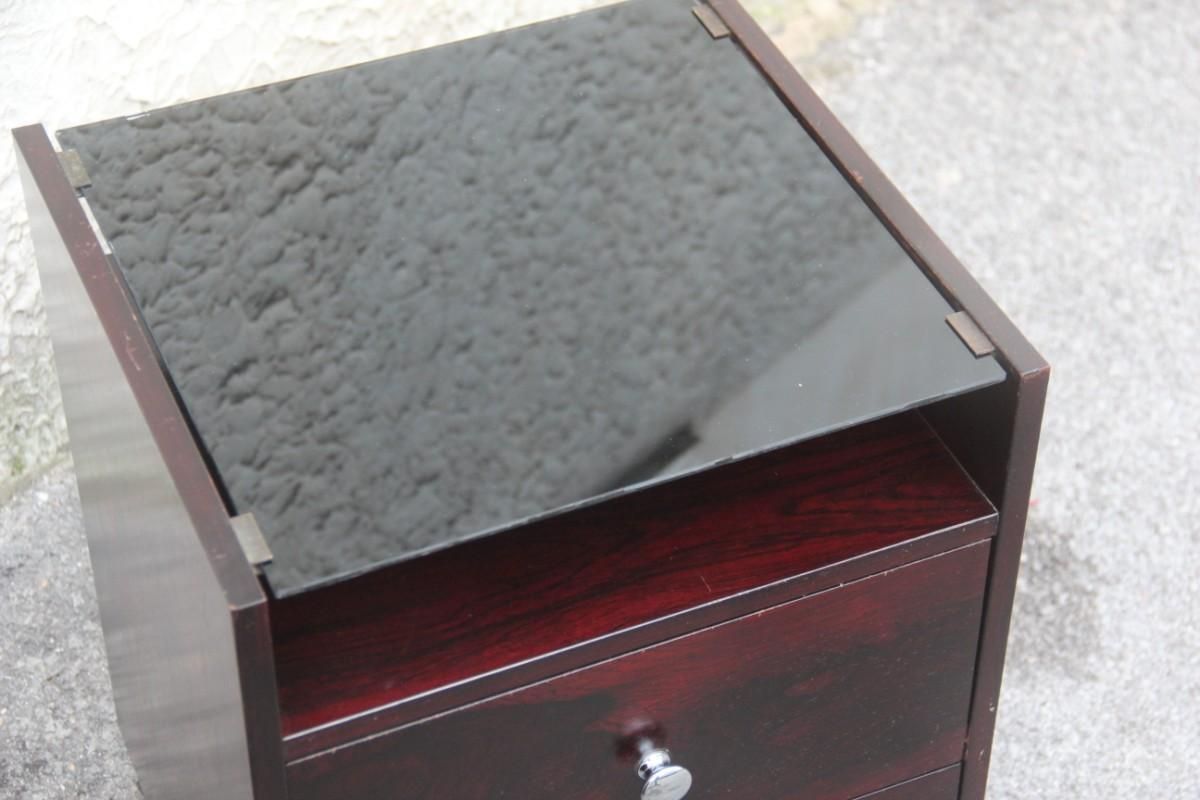 Pair Of Nightstands Carlo De Carli, 1960 For Sormani Italian Design Rosewood photo vinterior