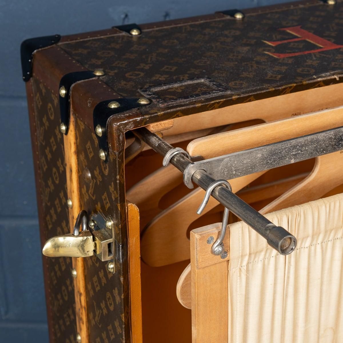 photo buy 20th Century Louis Vuitton Wardrobe Trunk In Monogram Canvas, France C.1950