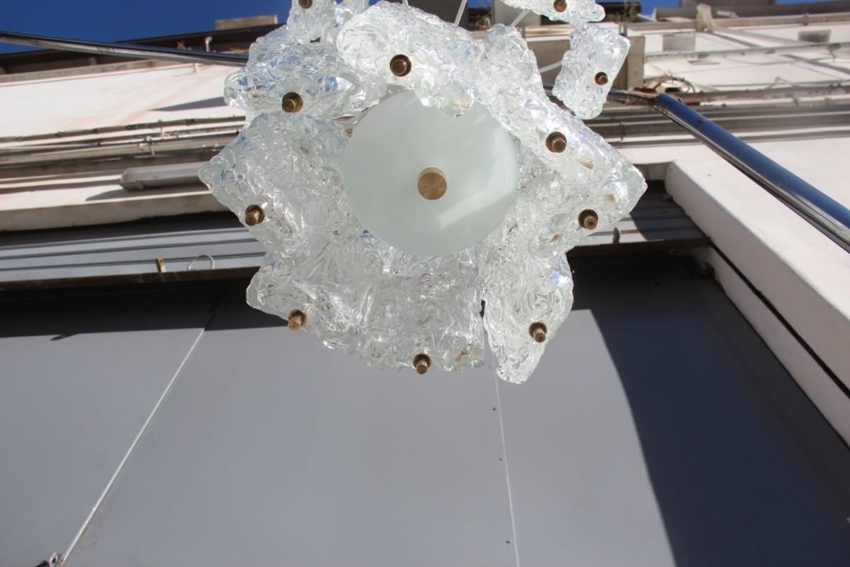 Venini Toni Zuccheri Round Chandelier Glass Murano And Brass Part Italian Design photo 2964.0