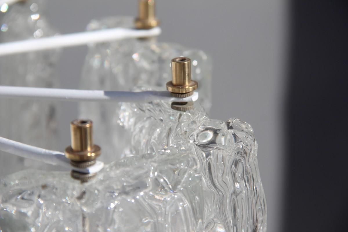 Lighting Venini Toni Zuccheri Round Chandelier Glass Murano And Brass Part Italian Design photo