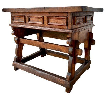 Vintage Pine Work Table, 1940s