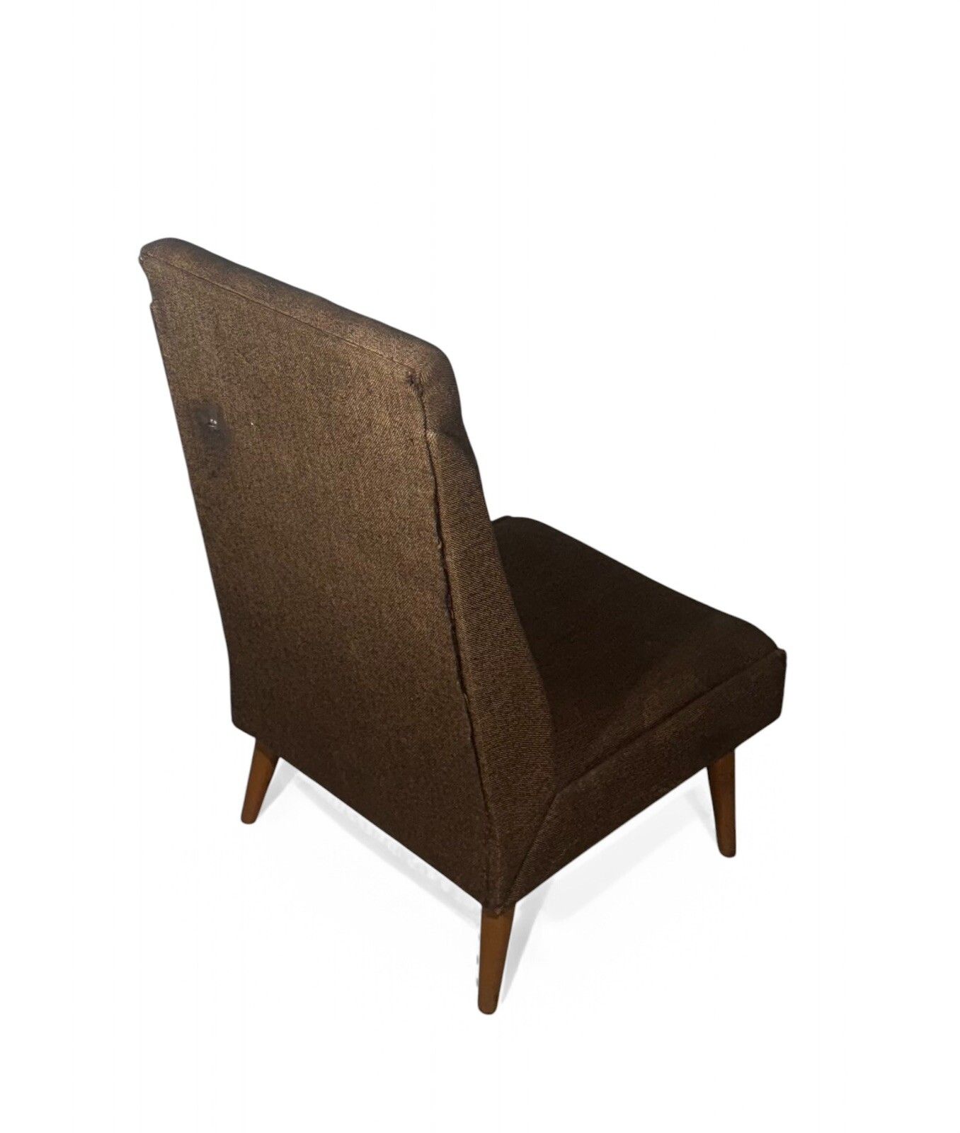 Mid Century Armchair Beech And Wool Retro photo for sale