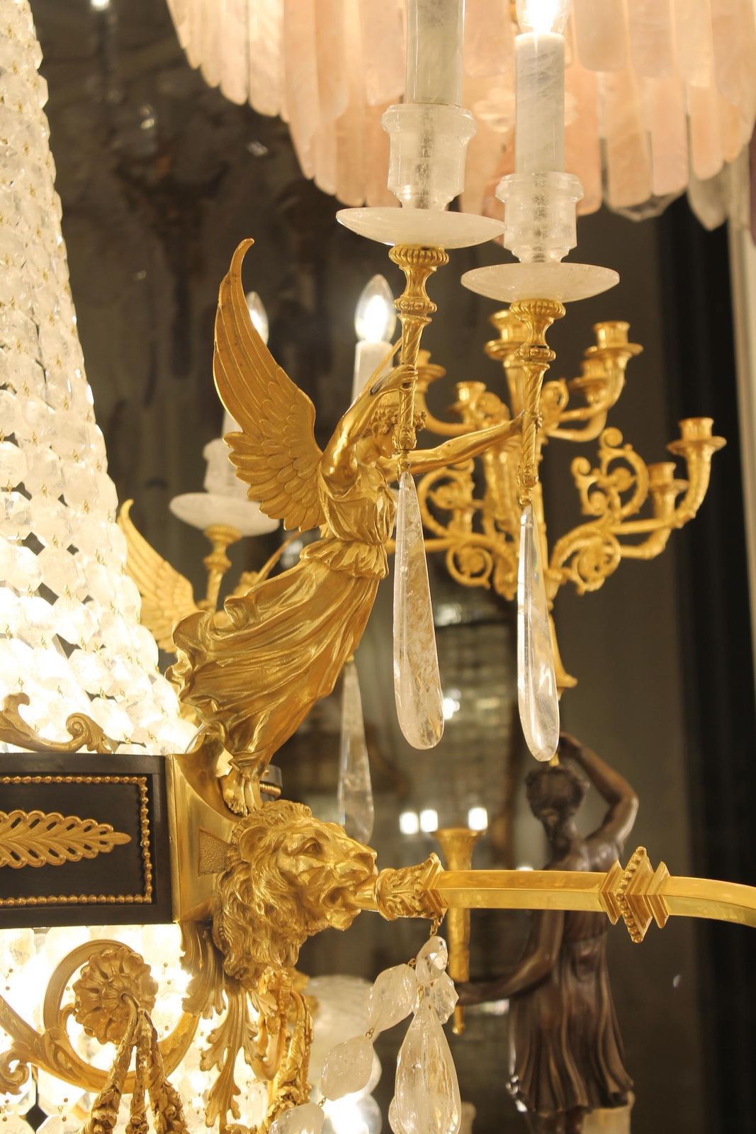 50000.0 Large Beautiful Gasolier Bronze & Rock Crystal French Chandelier With 36 Lights photo
