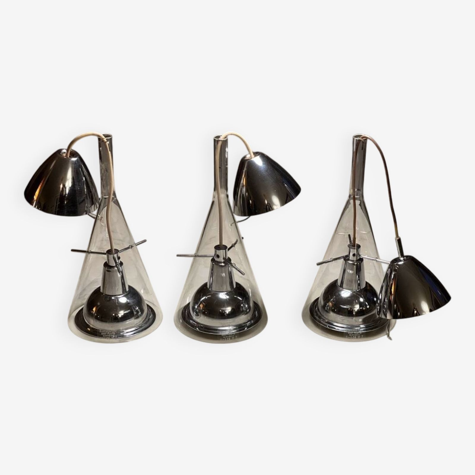 Flute Pendant Lamps 1st Edition Franco Raggi By Fontana Arte 1999