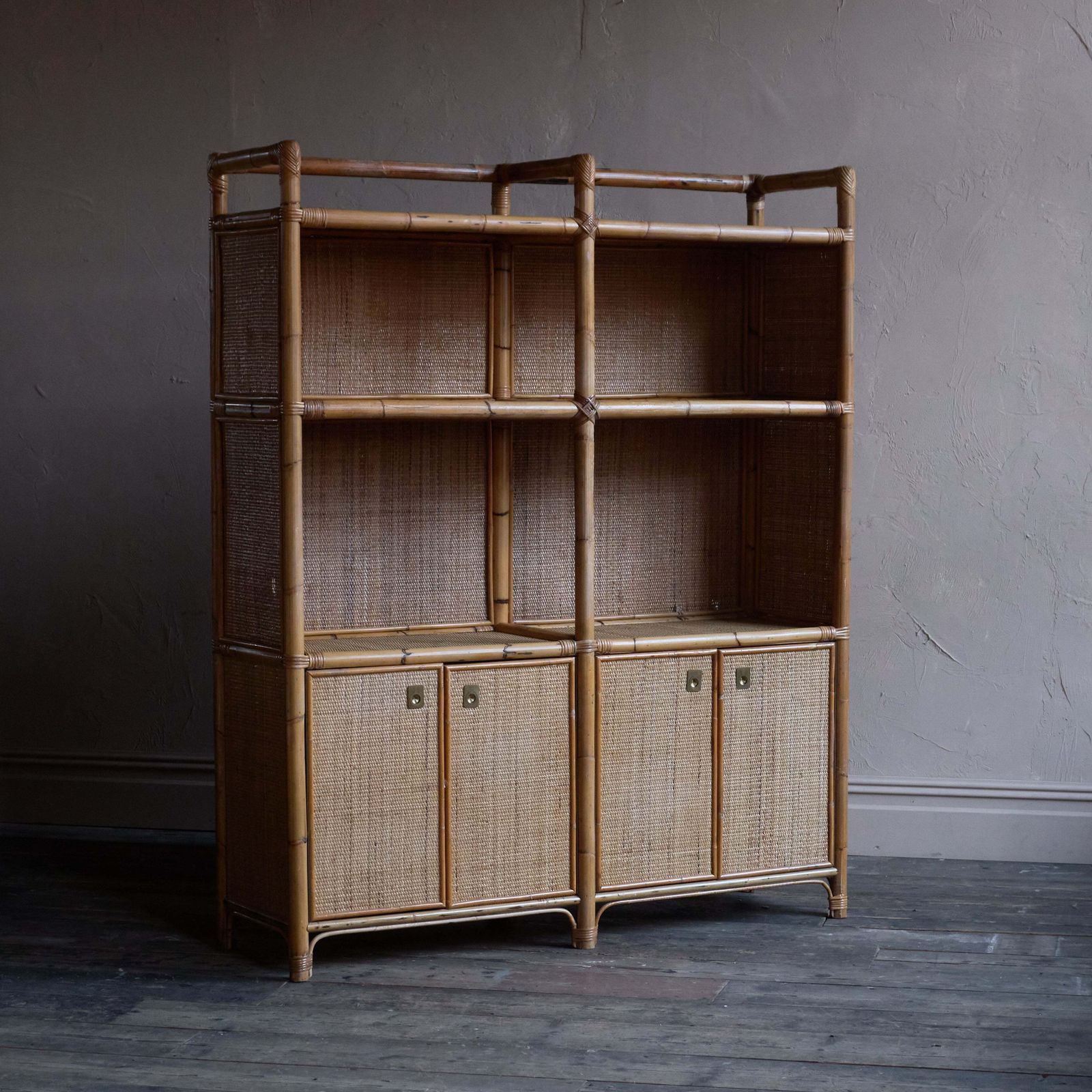 Bamboo Shelving Unit   Attributed To Dal Vera photo furniture