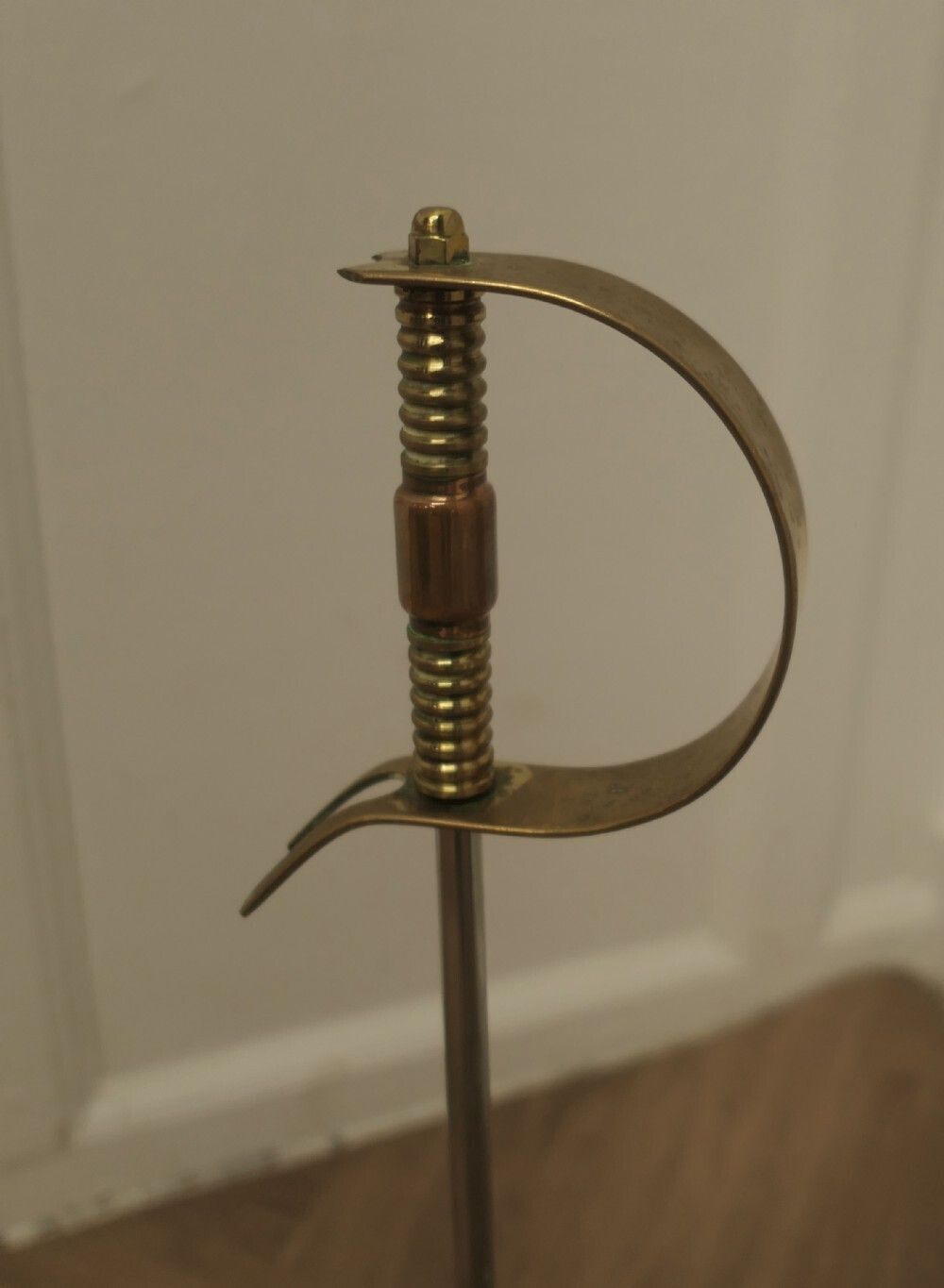 Very Stylish Arts And Crafts Copper And Brass Sword Poker