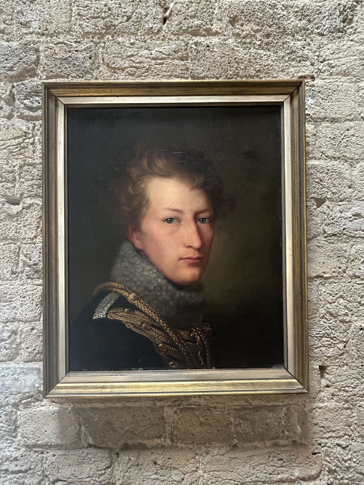 Oil Painting Of Prussian Hussar Officer By August Von Der Embde 1817 photo vinterior
