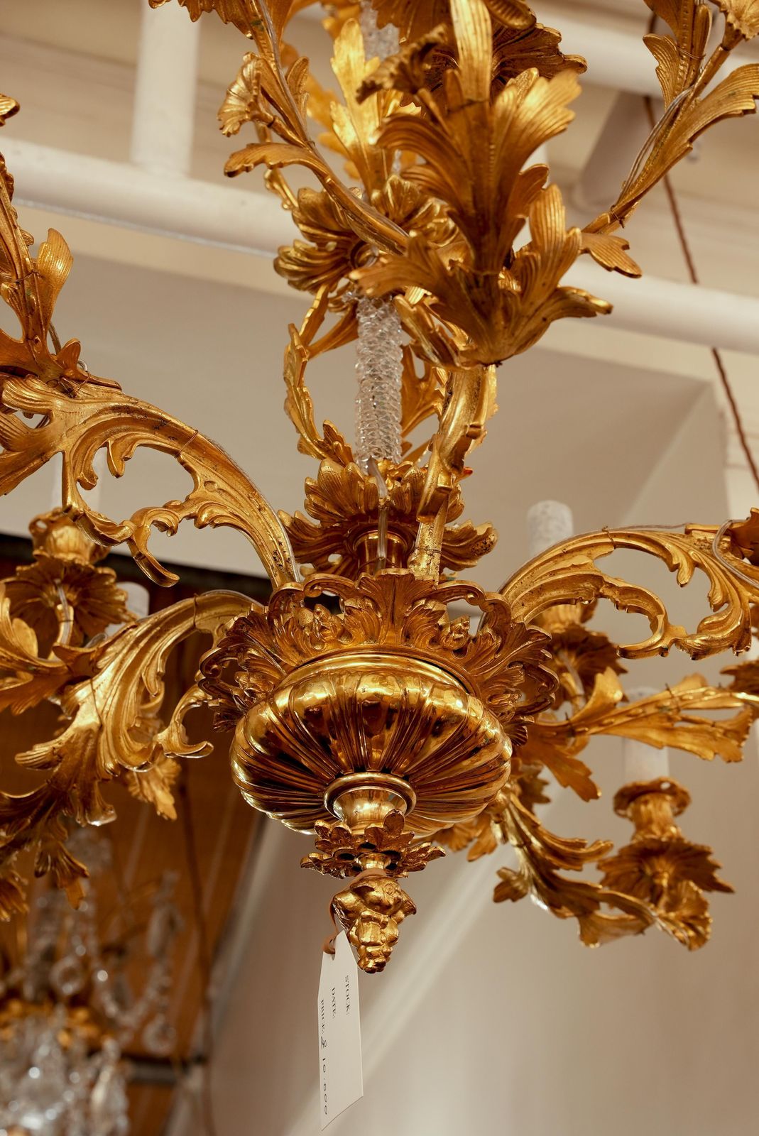 A Magnificent Bronze Gilt French Rococo Chandelier With 20 Flames photo vinterior