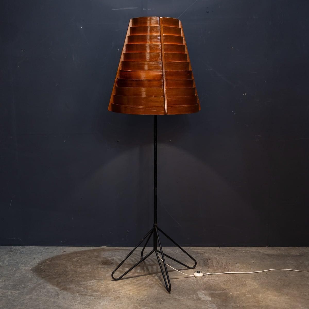 Vintage 20th Century Swedish Floor Lamp By Hans Agne Jakobsson C.1950 photo Lighting