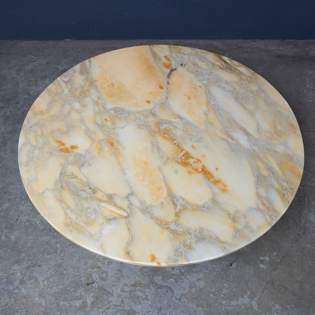 Mid 20th Century Italian Onyx & Brass Coffee Table C.1960 photo Furniture