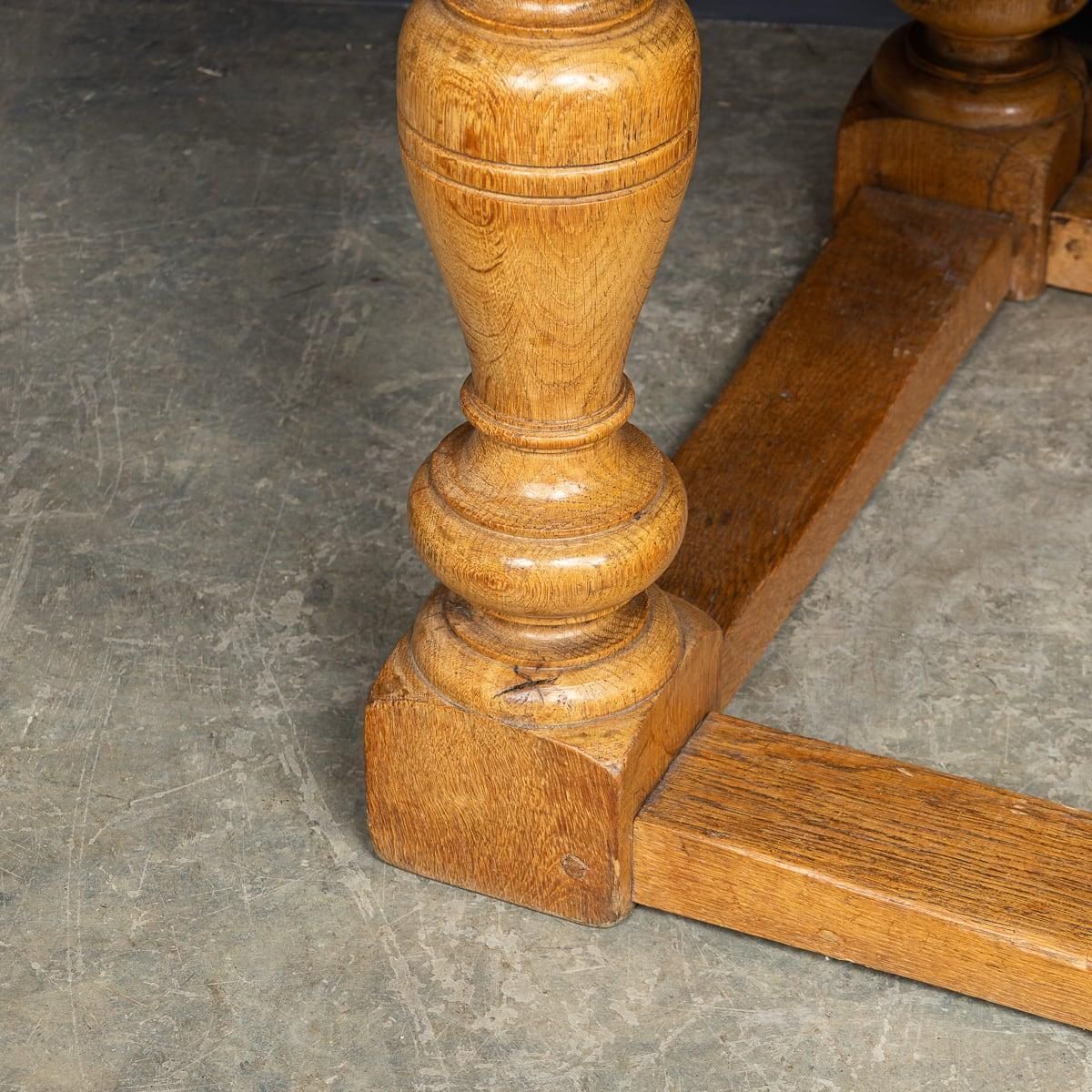 Antique 20th Century Spanish Oak Refectory Table C.1900 photo vintage