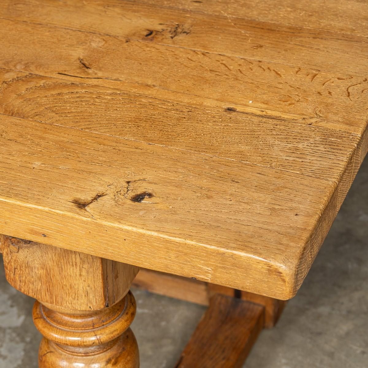 Furniture Antique 20th Century Spanish Oak Refectory Table C.1900 photo