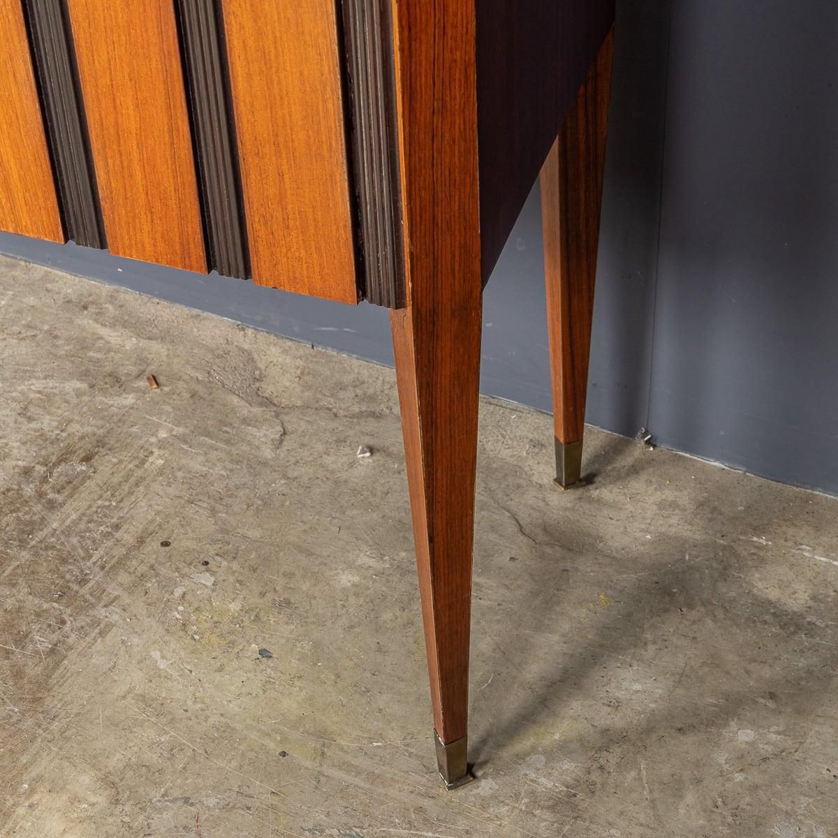 photo vinterior Mid 20th Century Italian Striped Wooden Buffet By Paolo Buffa C.1950