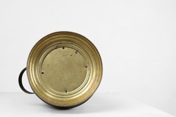 photo vinterior Copper Umbrella Stand With Embossed Image Of Rubbens, France, 1900s