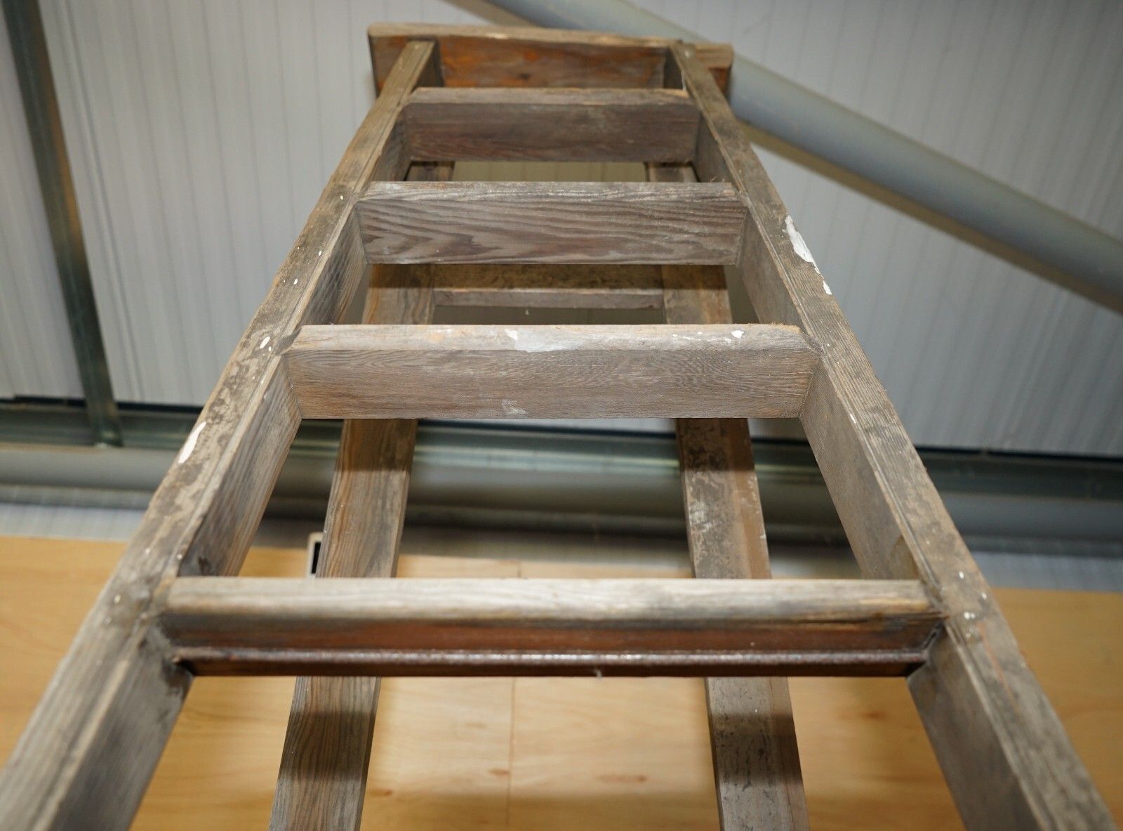 1950.0 Huge 3+ Meter Tall Er Stamped For The Crown Estate Fruit Pickers Painters Ladder photo