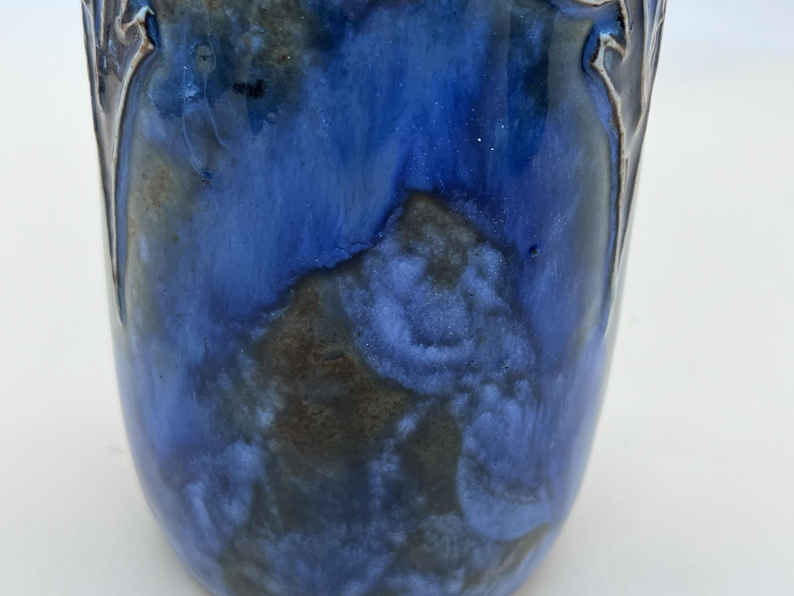 Antique Pair Of Lily Partington Royal Doulton Pottery Vases. 8724. C1900. photo vintage