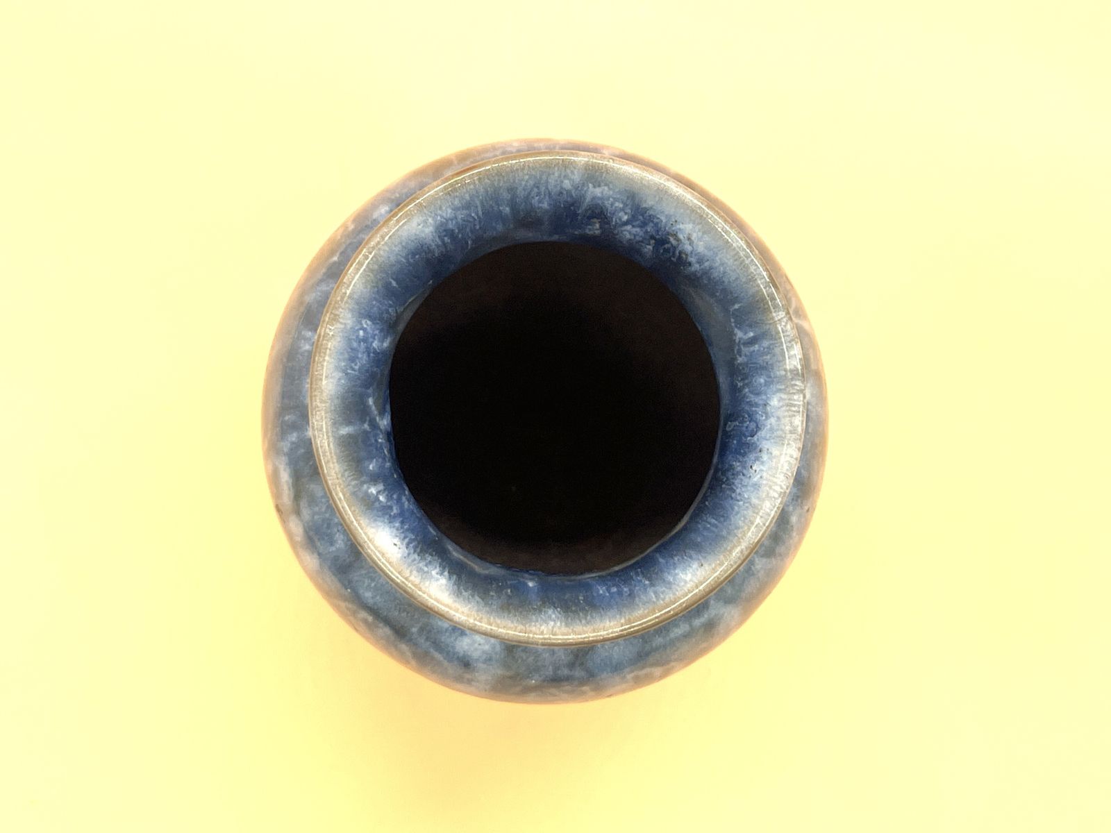 Art Nouveau Royal Doulton Faience Blue & Brown Mottled Vase. C1880. photo 195.0
