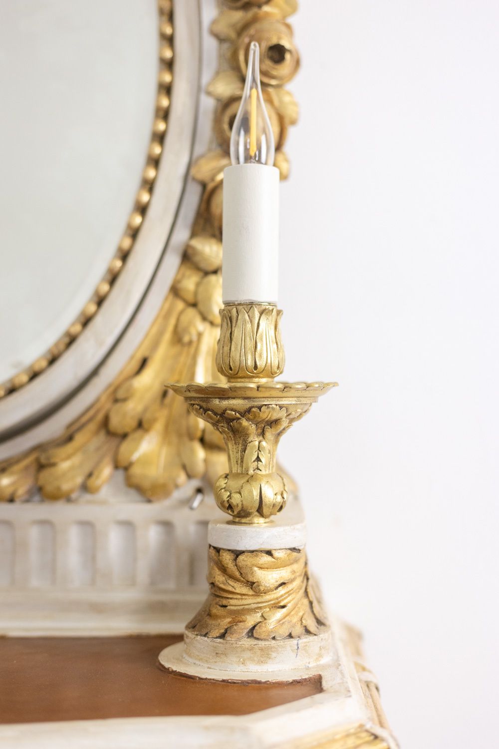 3800.0 Console In Gilded And Lacquered Wood In Louis XVI Style. Circa 1900. photo