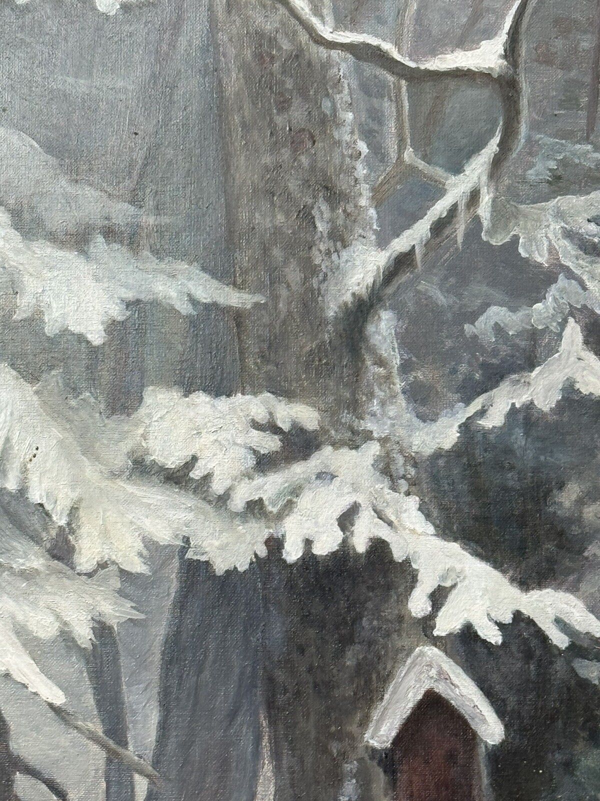 photo furniture Mid 20th Century 'The Spooking Of The Doe' Winter Scene By Artist J M Wood