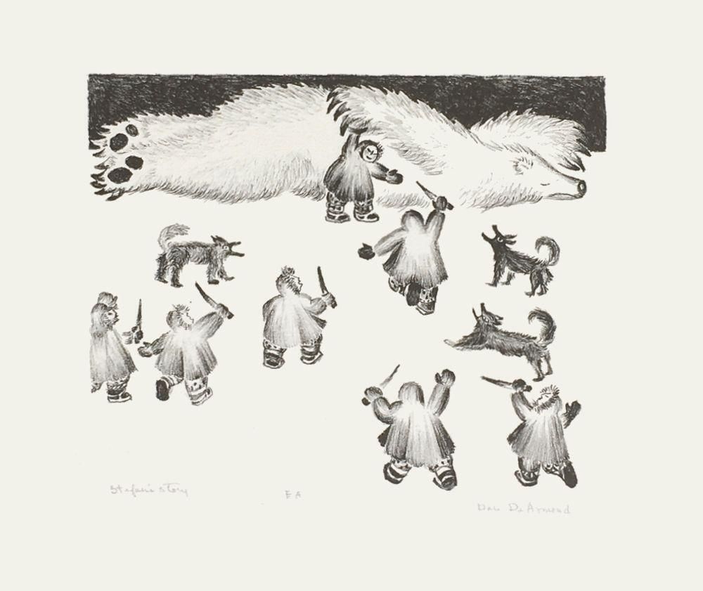 1970s "Stefan's Story (Eskimo)" Lithograph By Dale De Armond photo for sale
