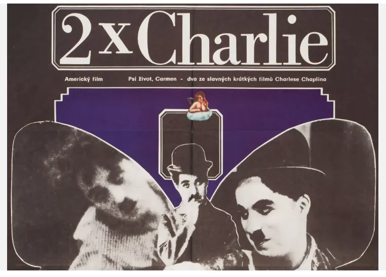 photo for sale Charlie Chaplin Collection 4 X Large Movie Posters, Original Vintage 1970s
