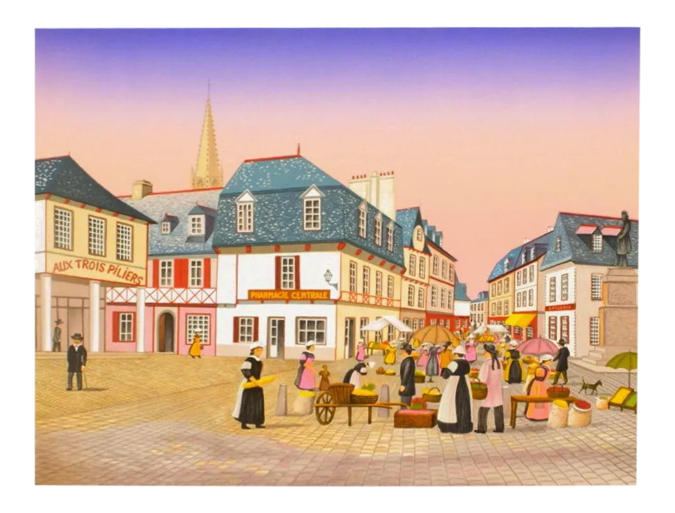 1988 François Fanch Ledan Pontivy In Brittany Lithograph