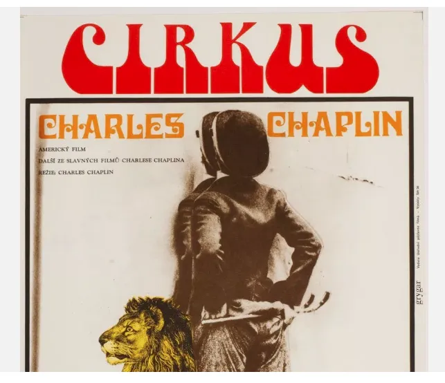 photo furniture Charlie Chaplin Collection 4 X Large Movie Posters, Original Design Milan Grygar