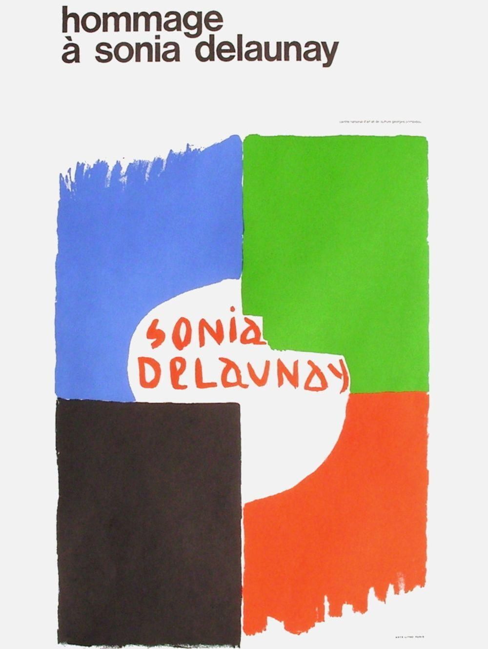 1975 Sonia Delaunay Centre Pompidou Lithograph Poster
