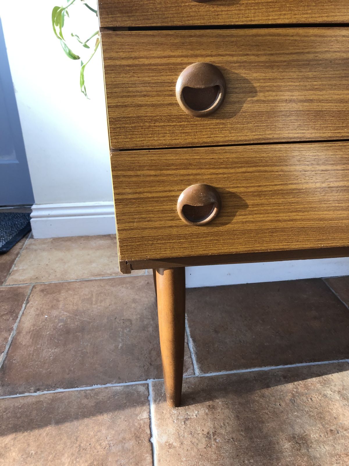 Schrieber Mid Century Teak Chest Of Drawers photo for sale