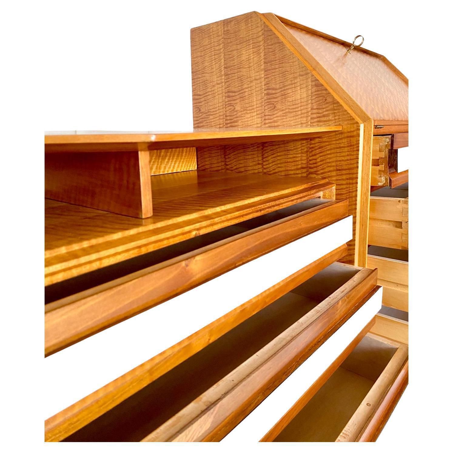Midcentury Modern Sideboard With Drawers In The Style Of Gio Ponti, Consorzio Esposizione Mobili Cantu, Italy 1960 photo vinterior