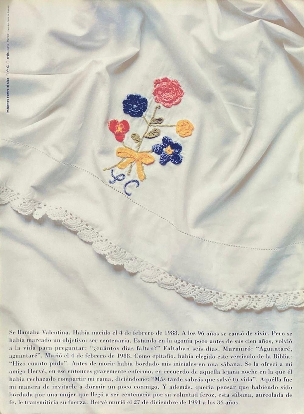 1993 Sophie Calle "Se Llamaba Valentina" Screen Print Poster photo furniture