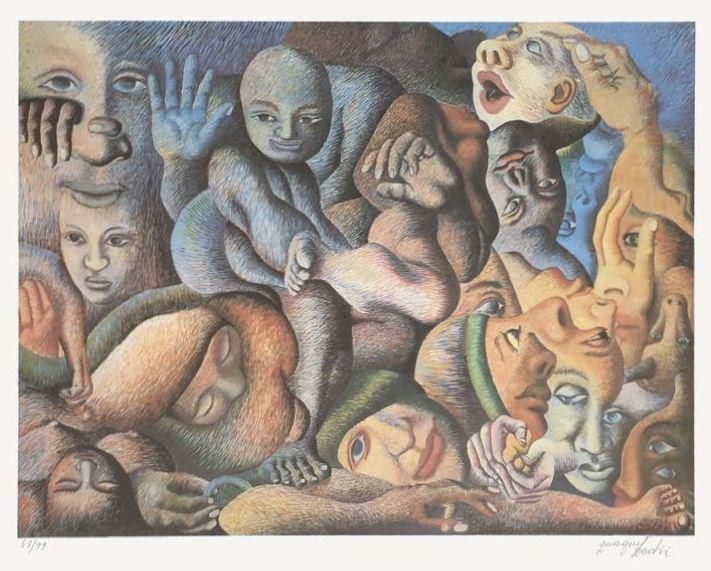 1980s Drago Dedic "Bodies, Vintage photo furniture