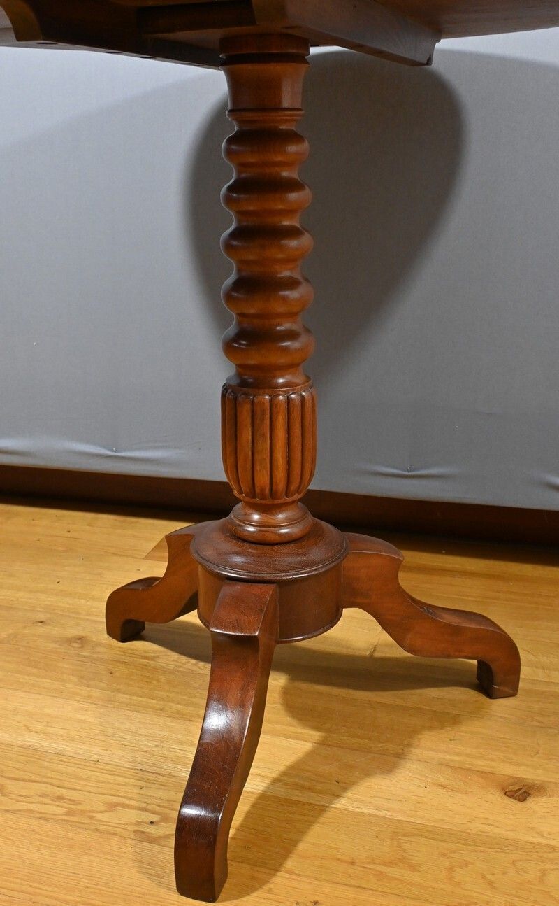 photo for sale Mahogany System Gueridon, Louis Philippe Period – Mid 19th Century