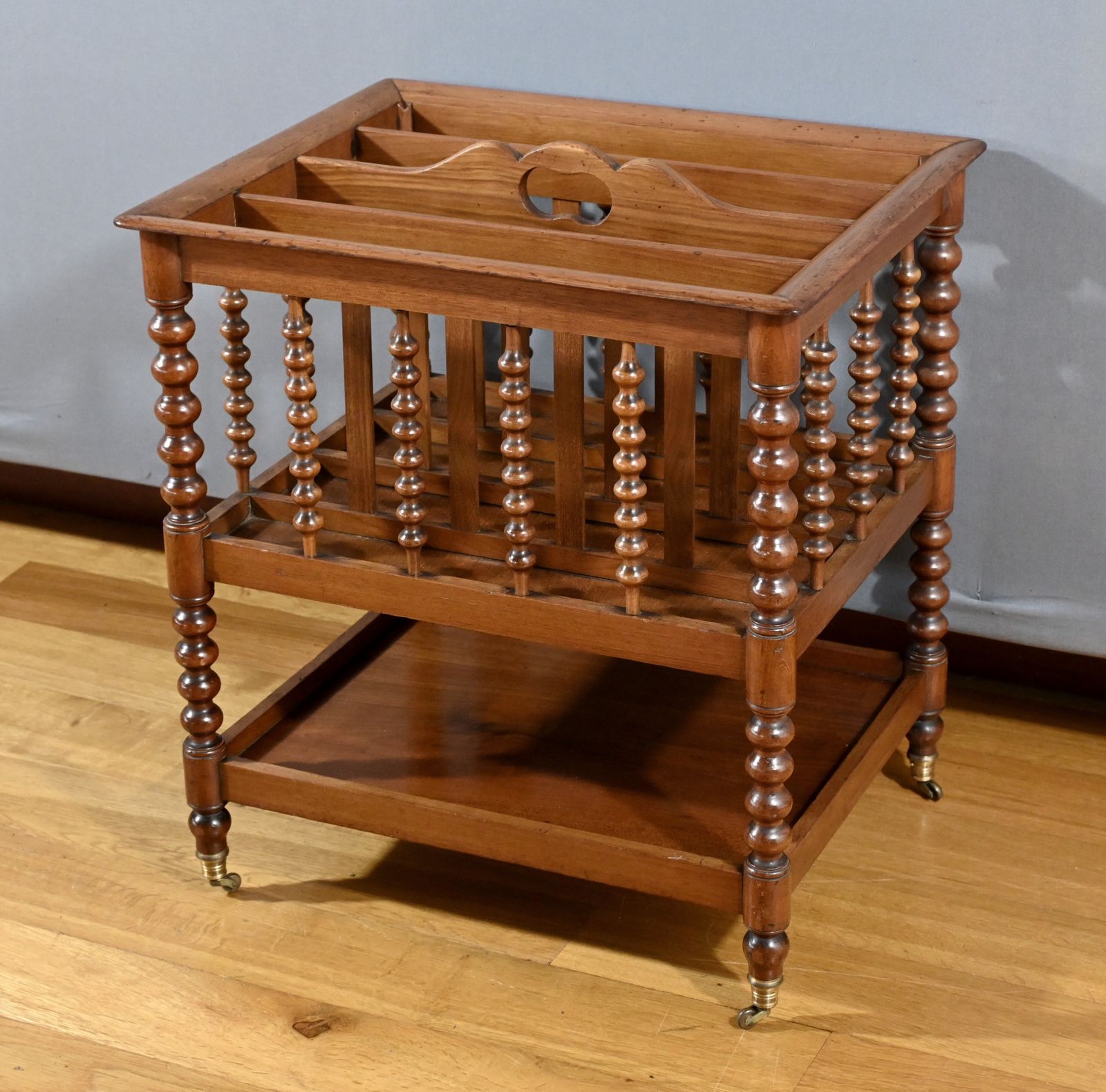 Mahogany Magazine Rack, Napoleon III Period – Mid 19th Century