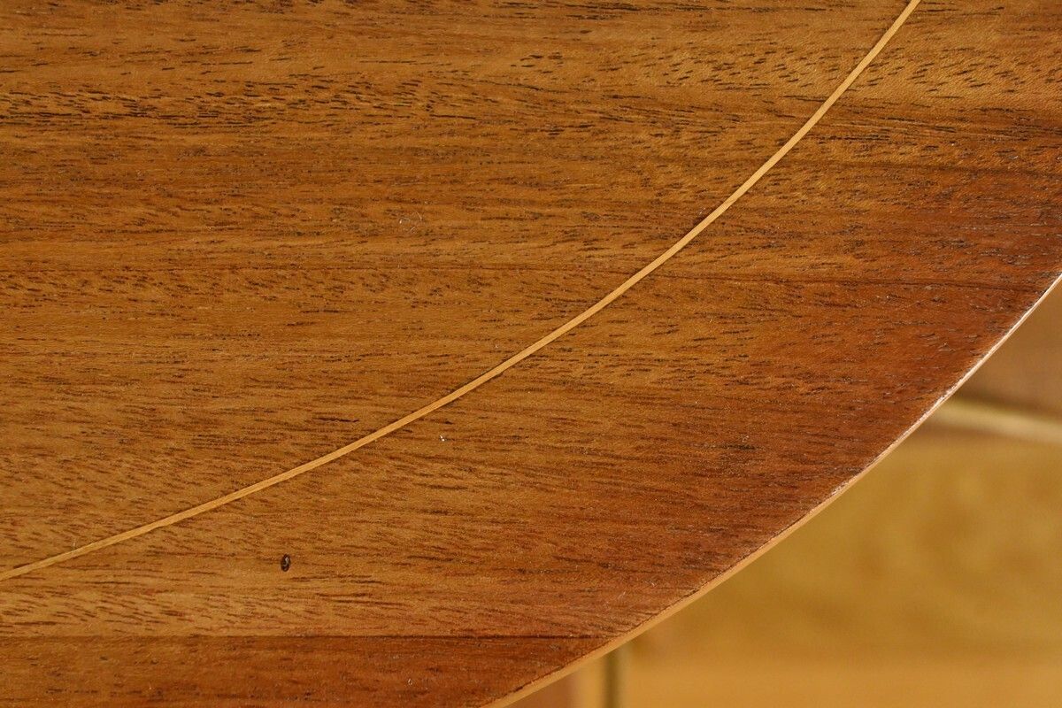 photo for sale Blond Mahogany Tea Table, Art Deco   1920