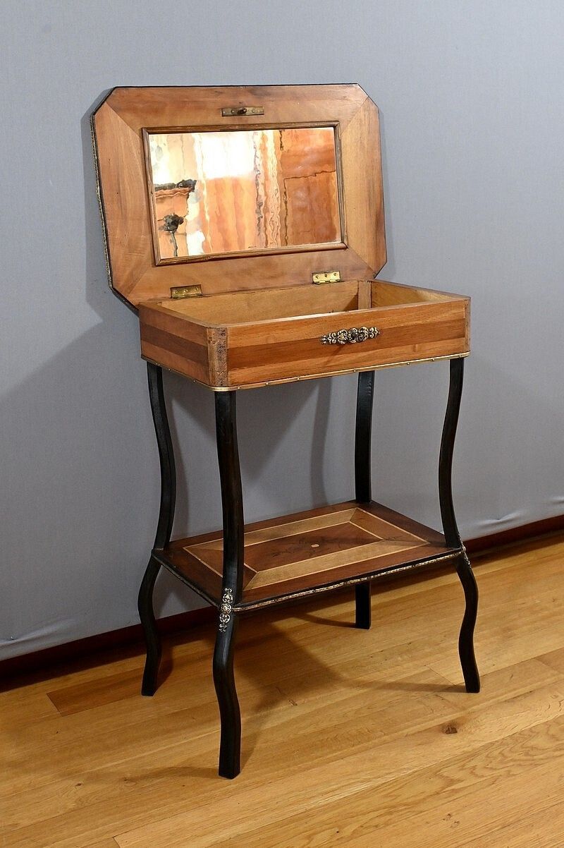 Work Table In Marquetry, Napoleon III Style   End Xixth photo Furniture